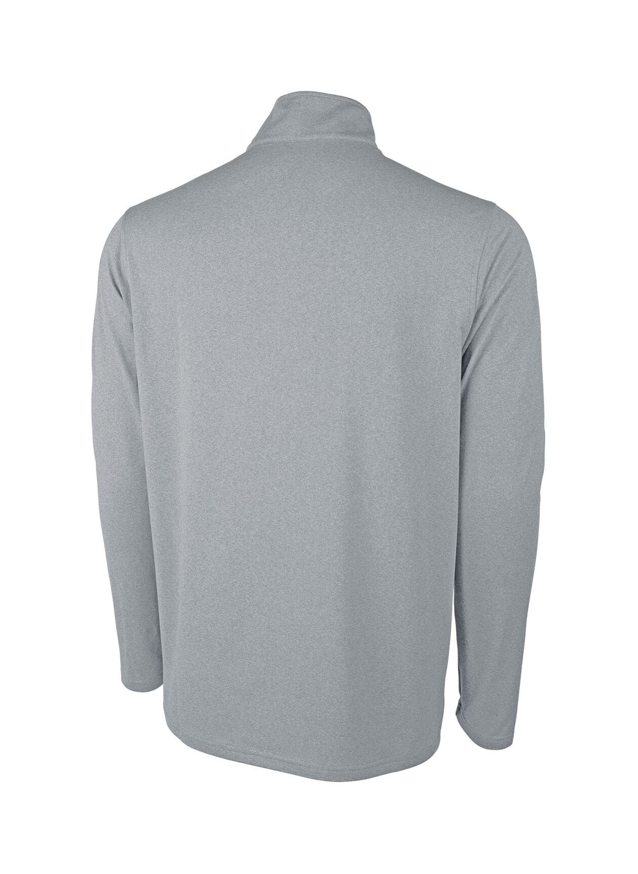 Charles River Men's Heathered Eco-Logic Stretch Quarter Zip - Light Grey 3XL