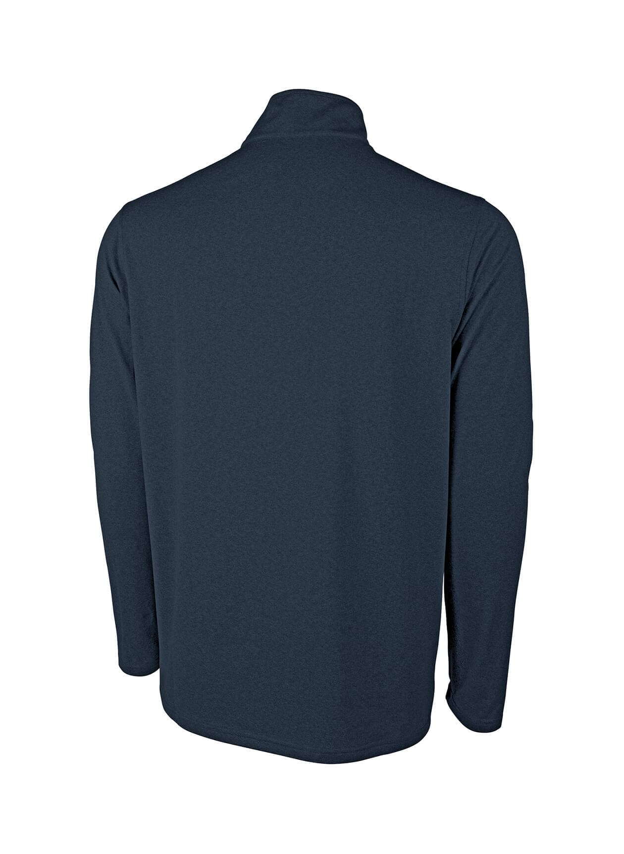 Charles River Men's Heathered Eco-Logic Stretch Quarter Zip - Navy 3XL