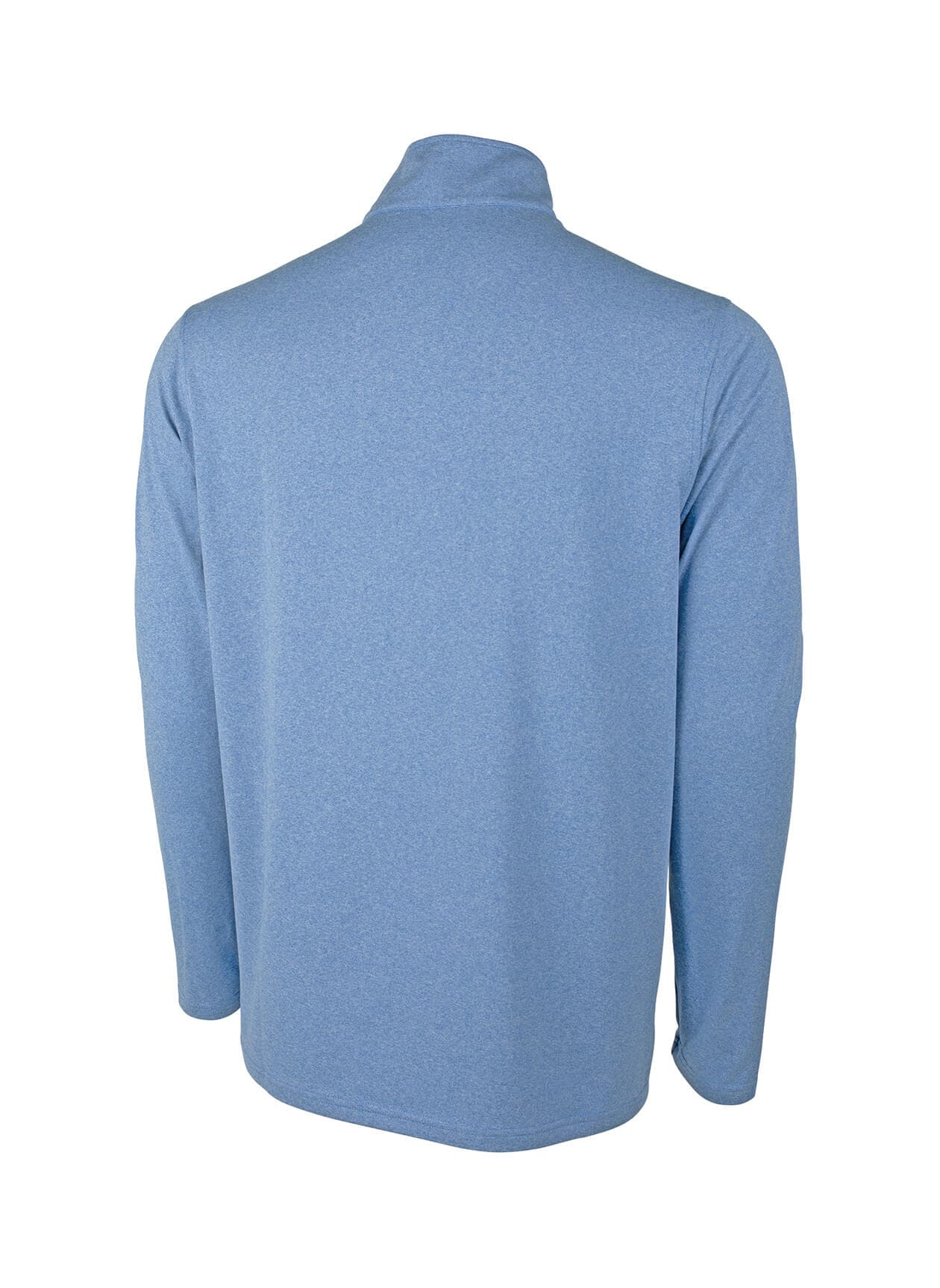 Charles River Men's Heathered Eco-Logic Stretch Quarter Zip - Cyan 3XL
