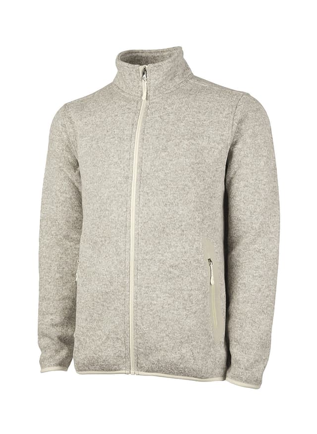Charles River Men's Heathered Fleece Jacket - Brown 3XL