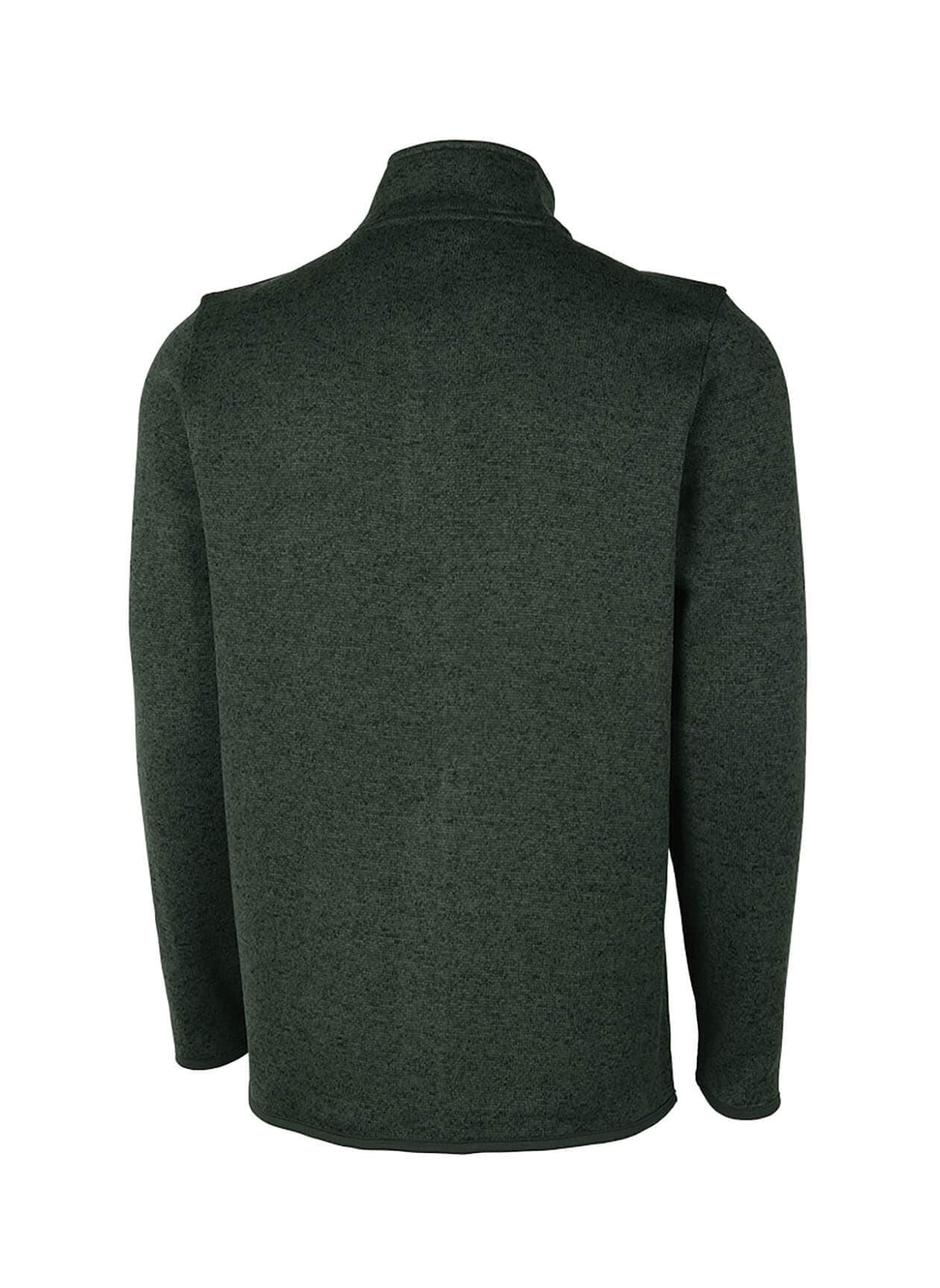 Charles River Men's Heathered Fleece Jacket - Green 3XL
