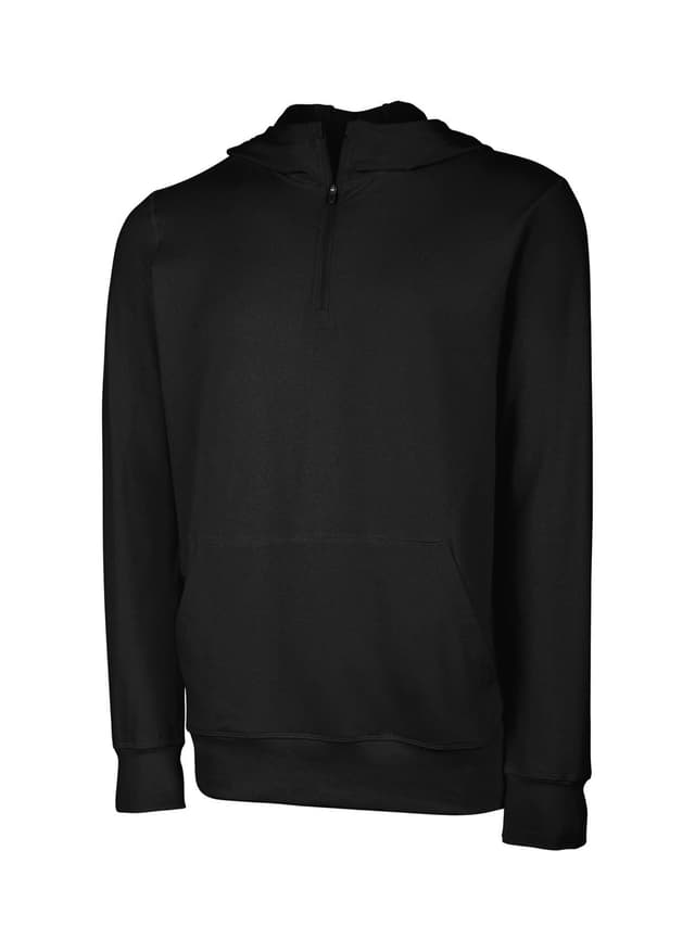 Charles River Men's Pulse Performance Quarter Zip Hoodie - Black 3XL