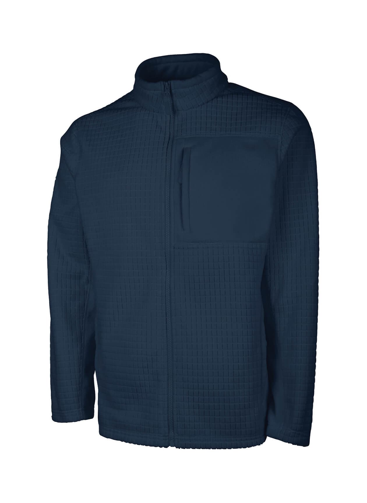 Charles River Men's Terrain Textured Fleece Jacket - Navy 3XL