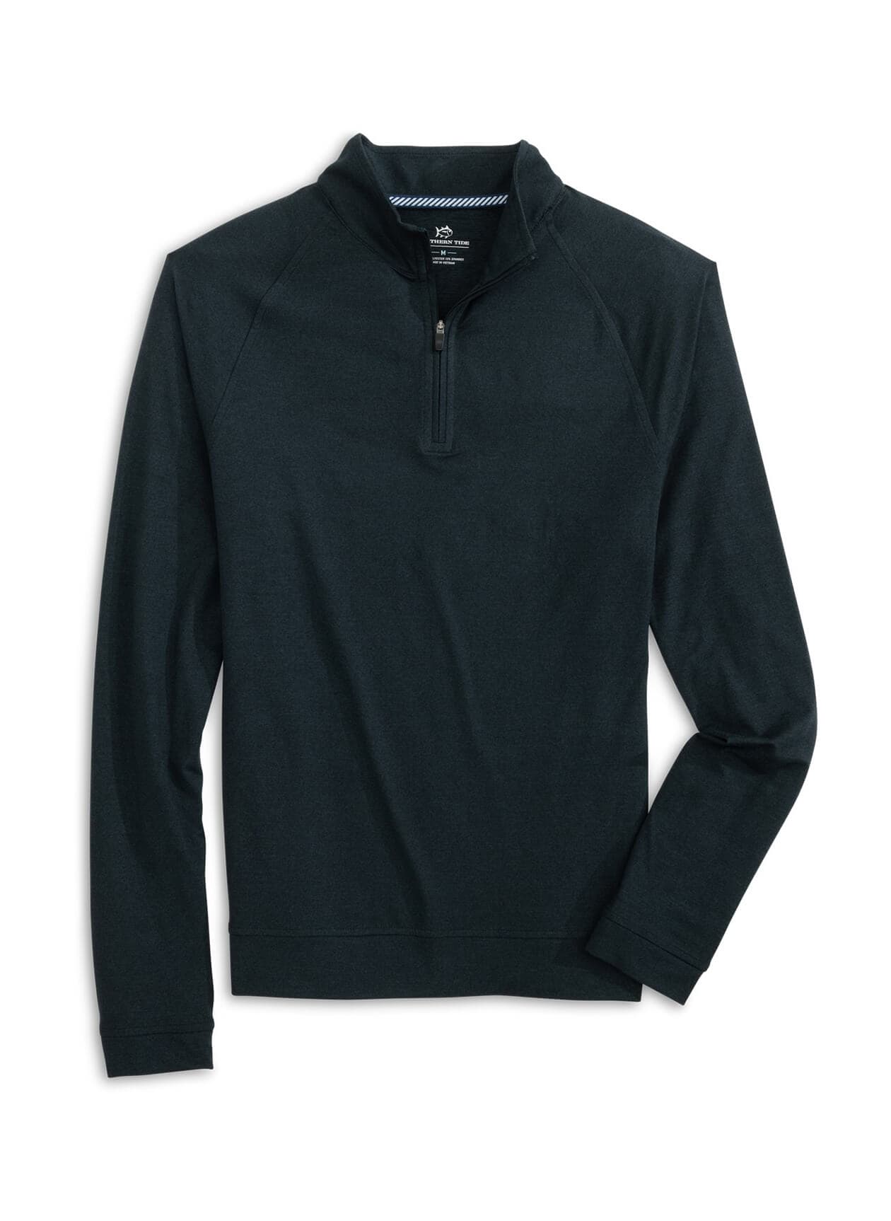 Southern Tide Men's Cruiser Heather Quarter-Zip - Black LG