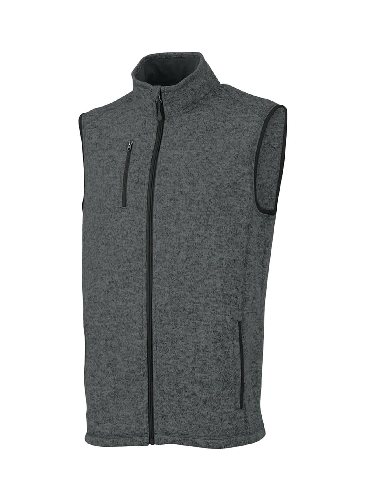 Charles River Men's Pacific Heathered Vest - Dark Grey 3XL