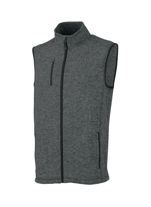 Charles River Men's Pacific Heathered Vest - Dark Grey 3XL