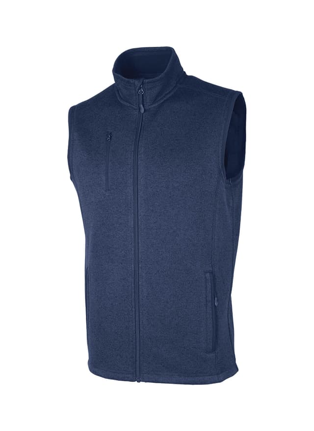 Charles River Men's Pacific Heathered Vest - Navy 3XL
