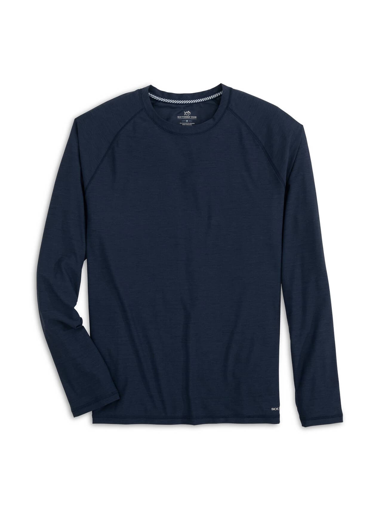 Southern Tide Men's Brrr-illiant Performance Long-Sleeve T-Shirt - Navy LG