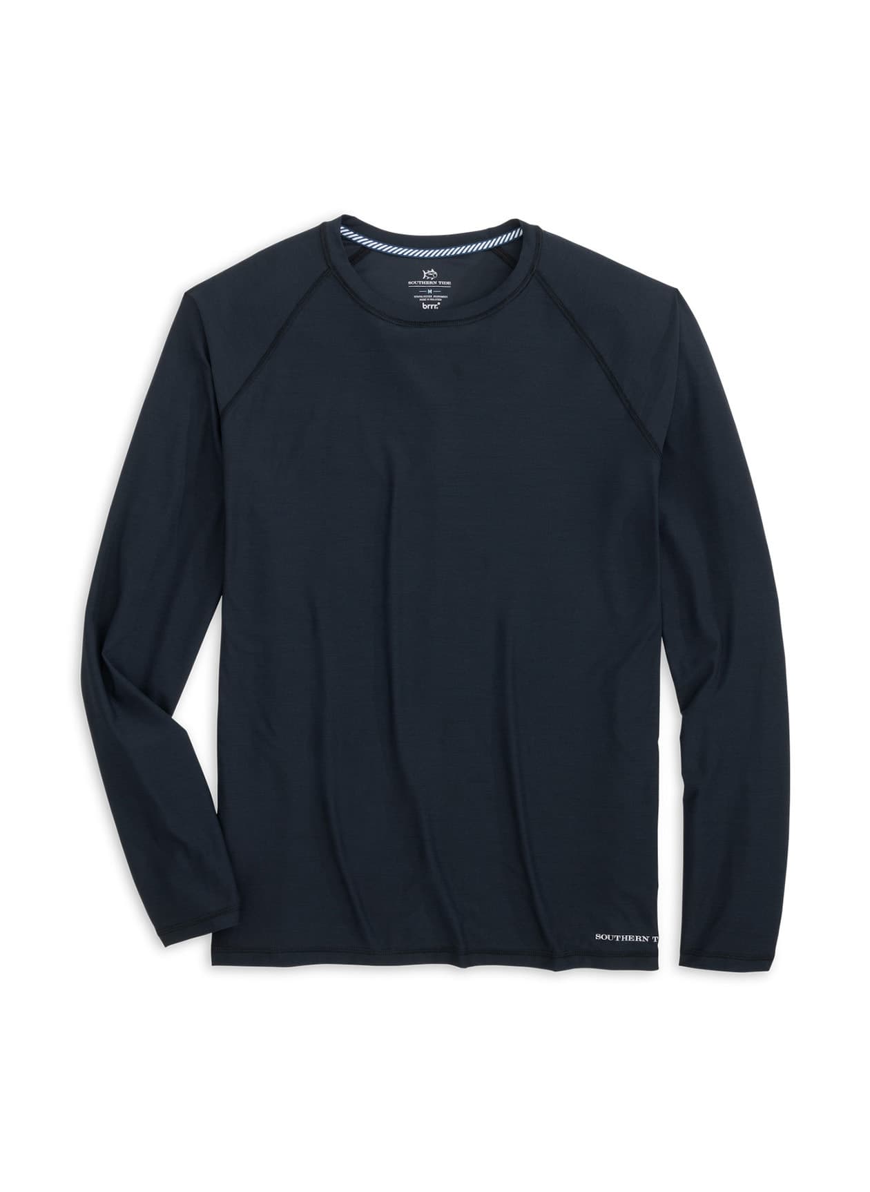 Southern Tide Men's Brrr-illiant Performance Long-Sleeve T-Shirt - Black LG