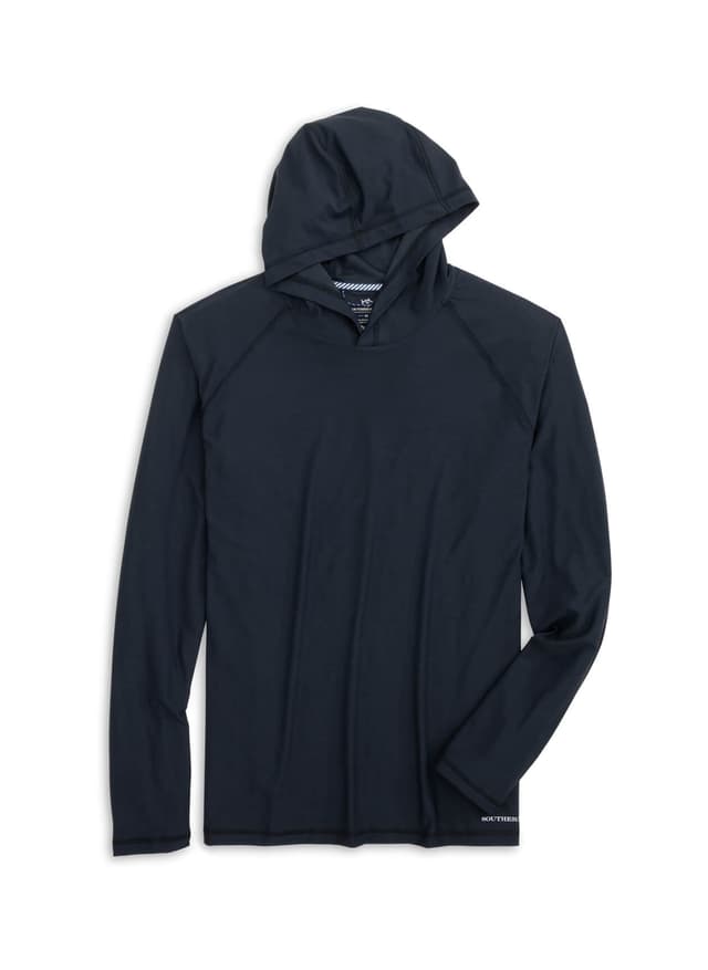Southern Tide Men's Brrr-illiant Performance Hoodie - Black LG