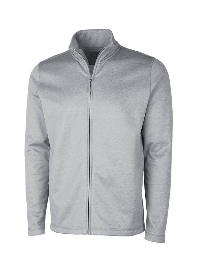 Charles River Men's Flex-Fleece Full Zip Jacket - Light Grey 3XL