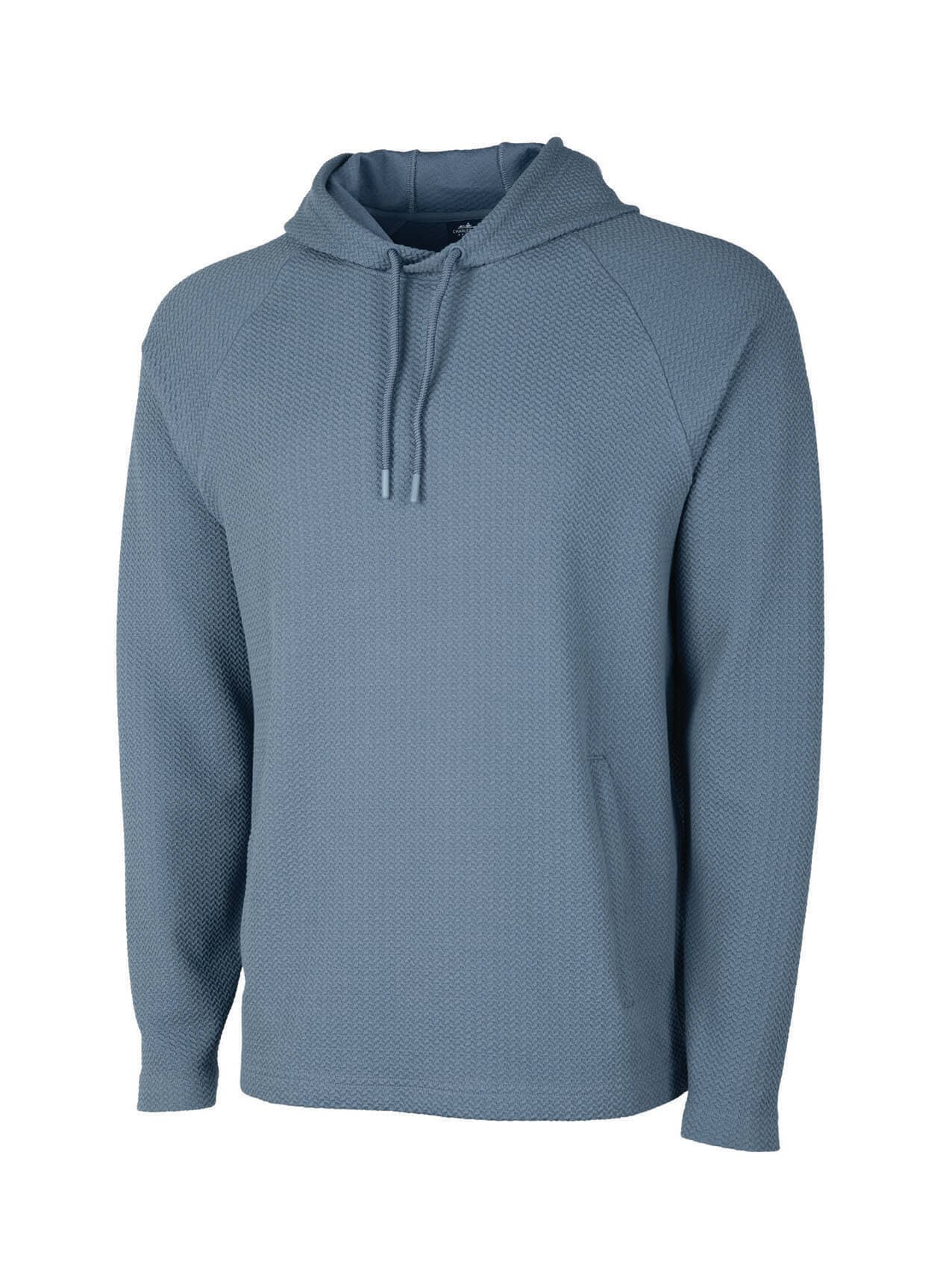 Charles River Men's TexturKnit Hoodie - Cyan 3XL