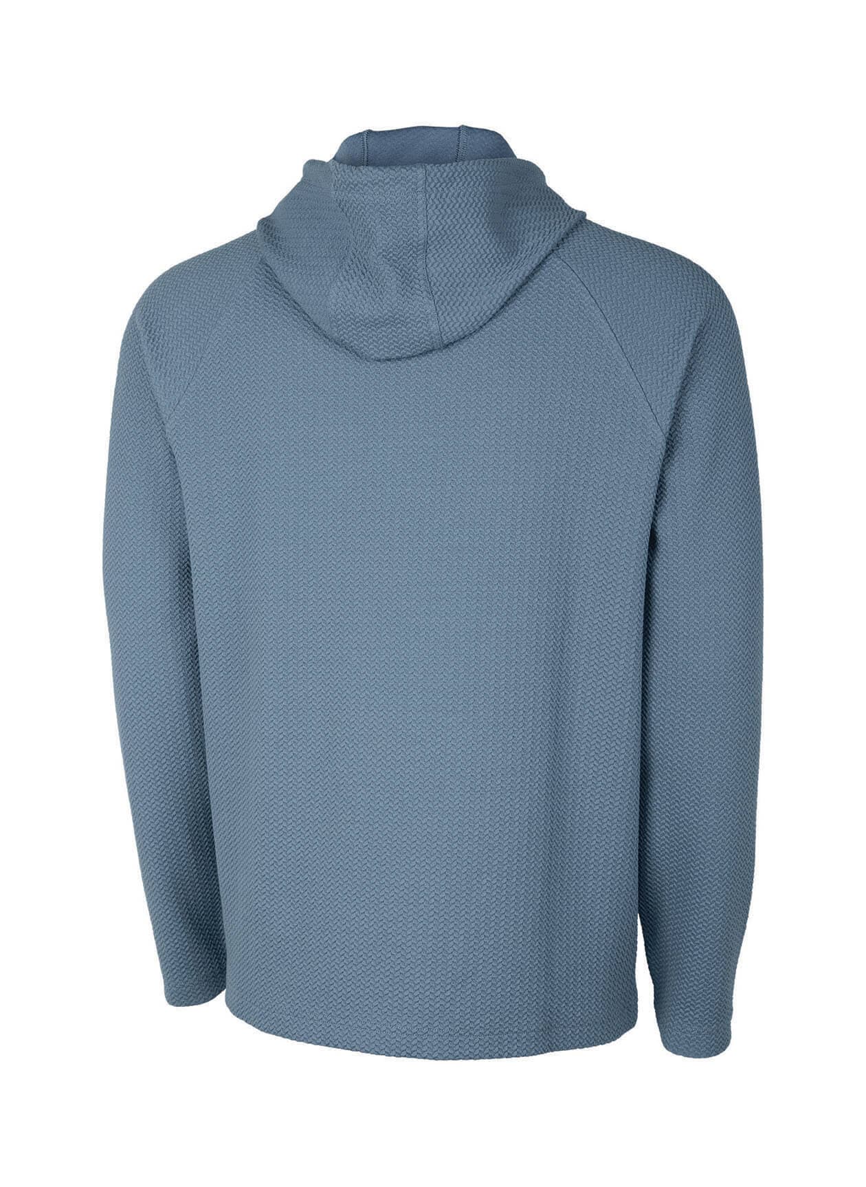 Charles River Men's TexturKnit Hoodie - Cyan 3XL
