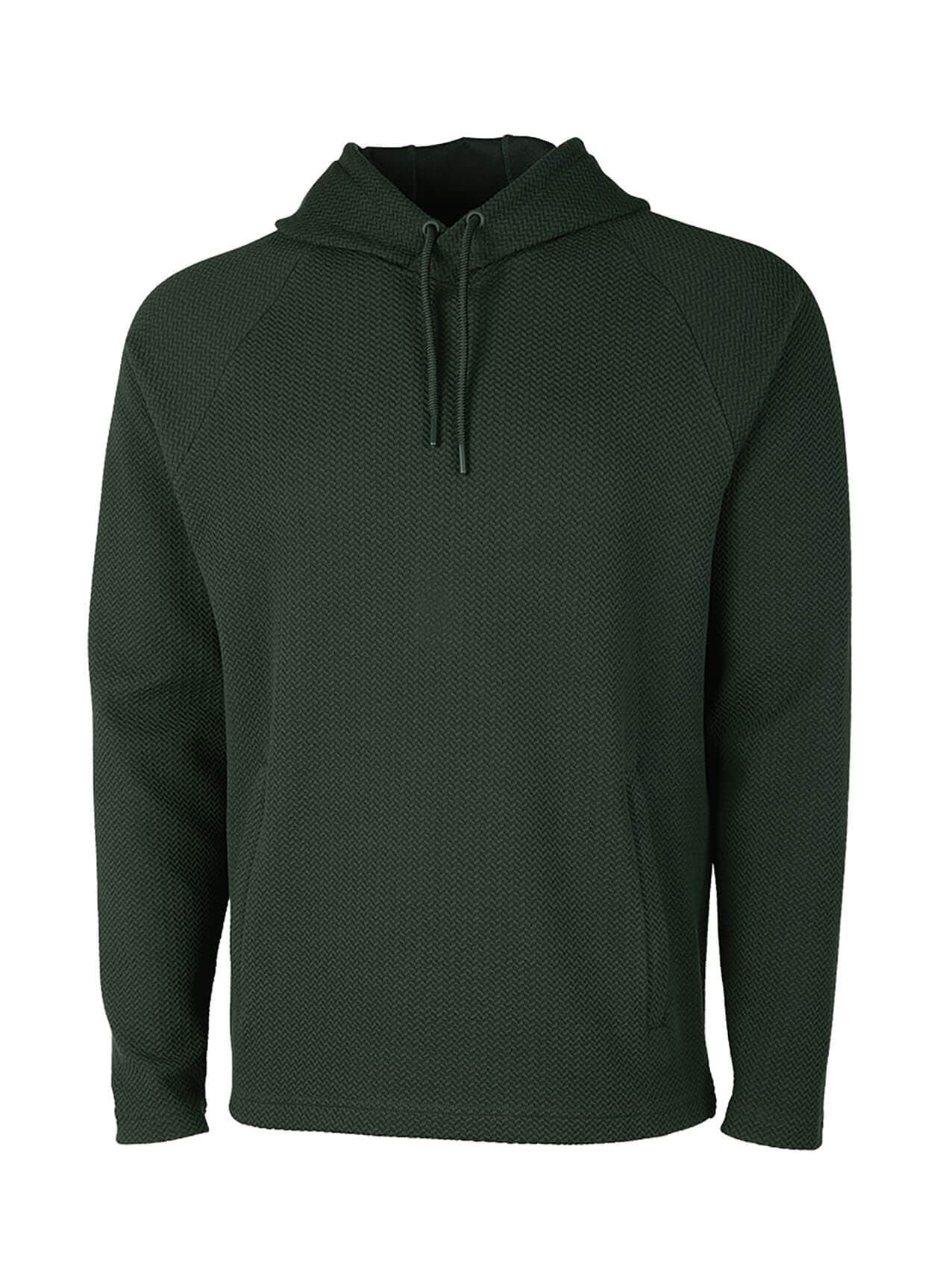Charles River Men's TexturKnit Hoodie - Green 3XL