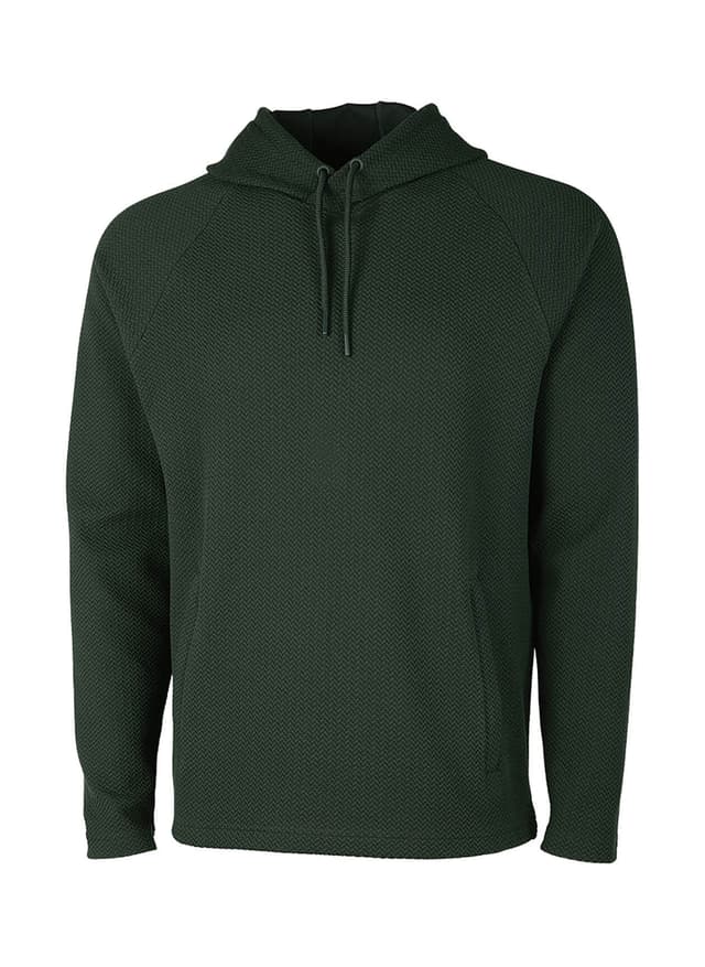 Charles River Men's TexturKnit Hoodie - Green 3XL