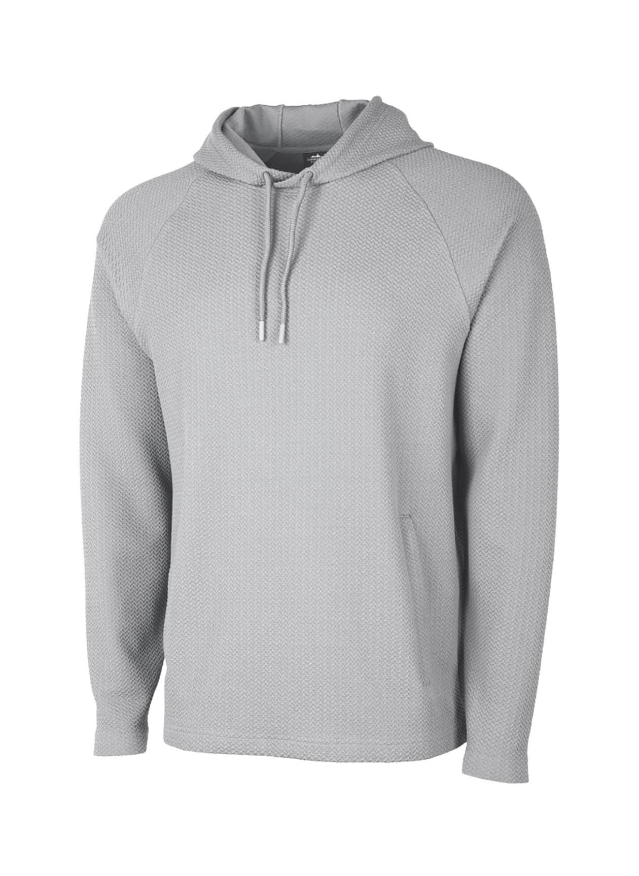 Charles River Men's TexturKnit Hoodie - Light Grey 3XL