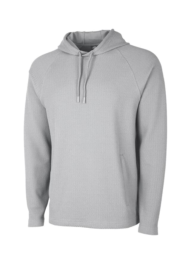 Charles River Men's TexturKnit Hoodie - Light Grey 3XL