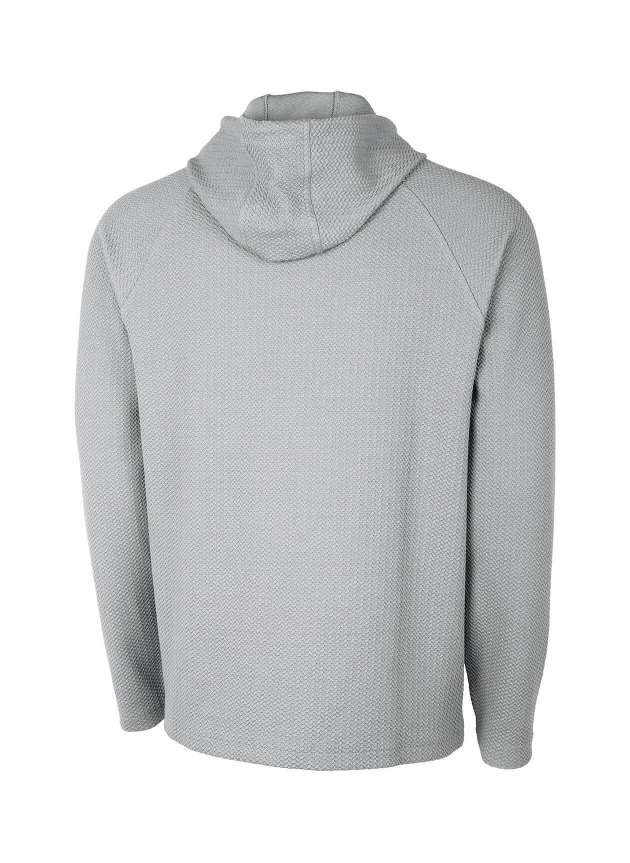 Charles River Men's TexturKnit Hoodie - Light Grey 3XL