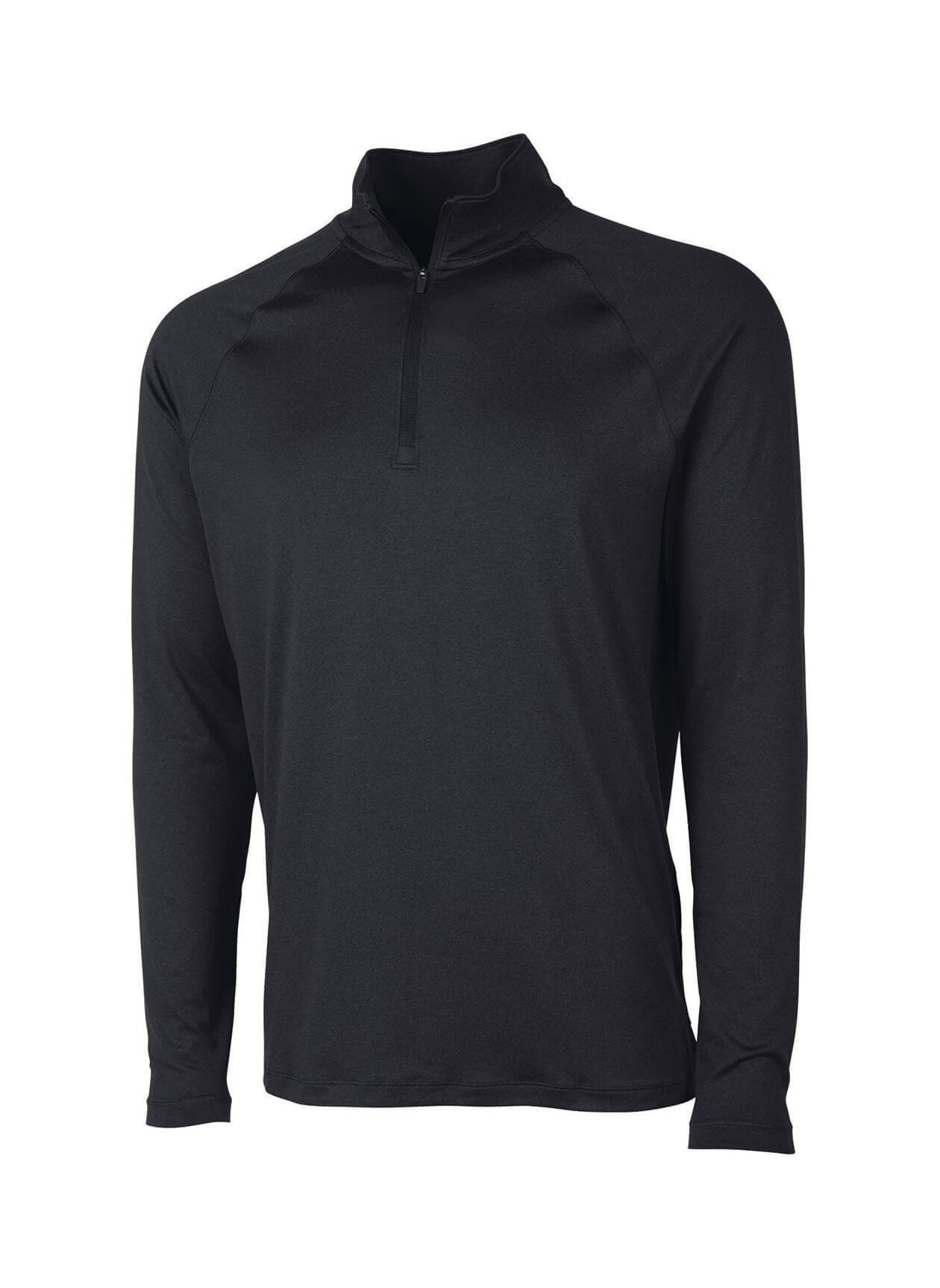 Charles River Men's Cayak Lightweight Stretch Quarter-Zip - Black 3XL