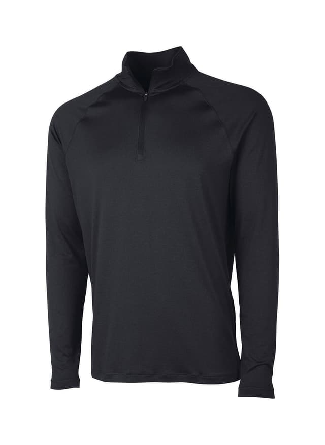 Charles River Men's Cayak Lightweight Stretch Quarter-Zip - Black 3XL