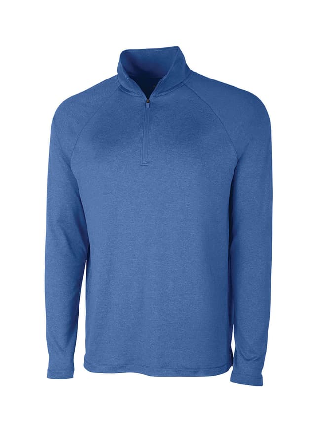 Charles River Men's Cayak Lightweight Stretch Quarter-Zip - Blue 3XL