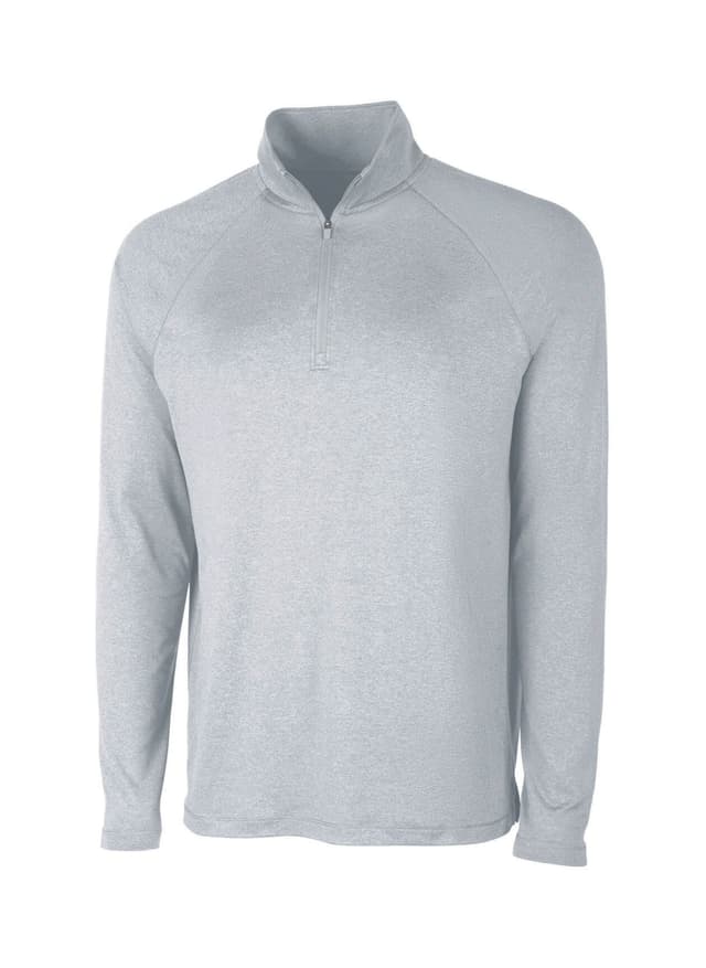 Charles River Men's Cayak Lightweight Stretch Quarter-Zip - Light Grey 3XL