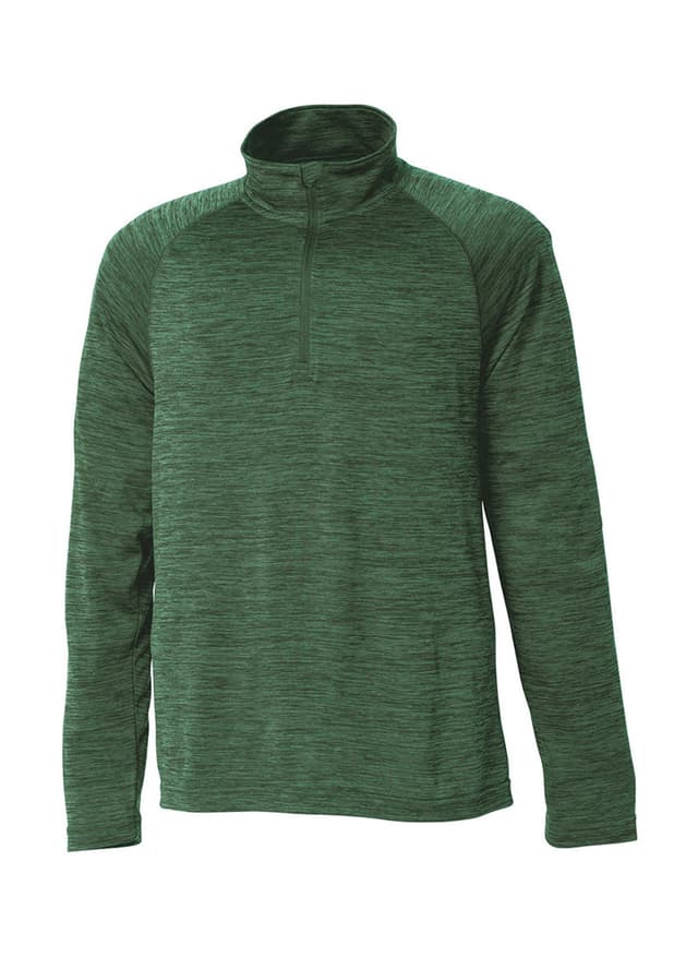 Charles River Men's Space Dyed Quarter-Zip - Green 3XL