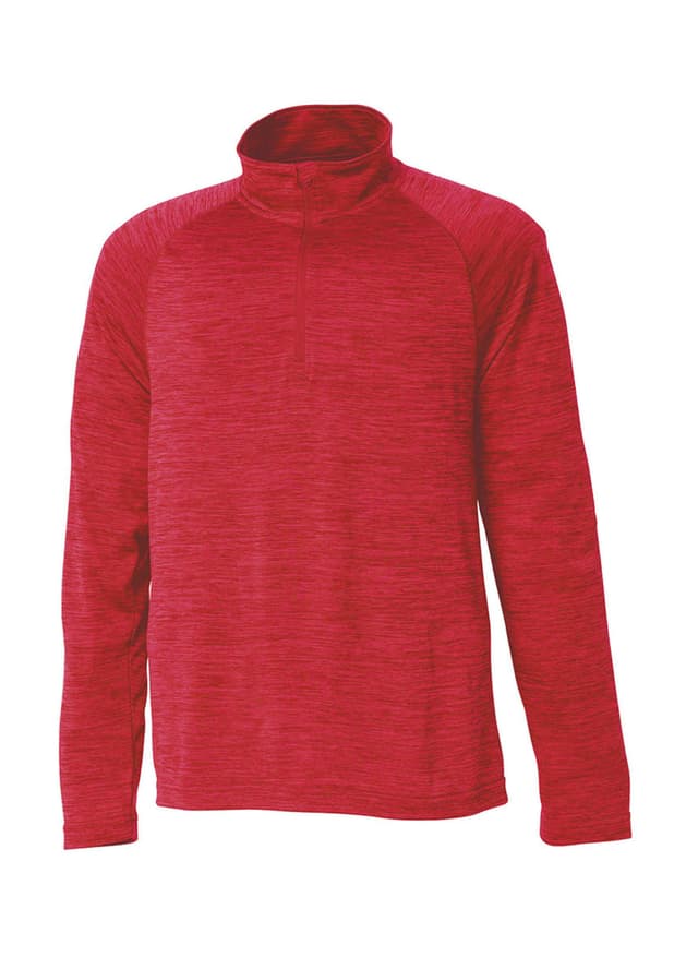 Charles River Men's Space Dyed Quarter-Zip - Red (RED) 3XL