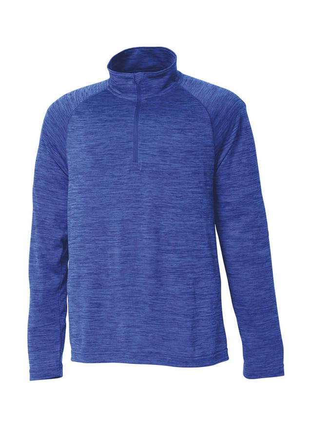 Charles River Men's Space Dyed Quarter-Zip - Blue 3XL