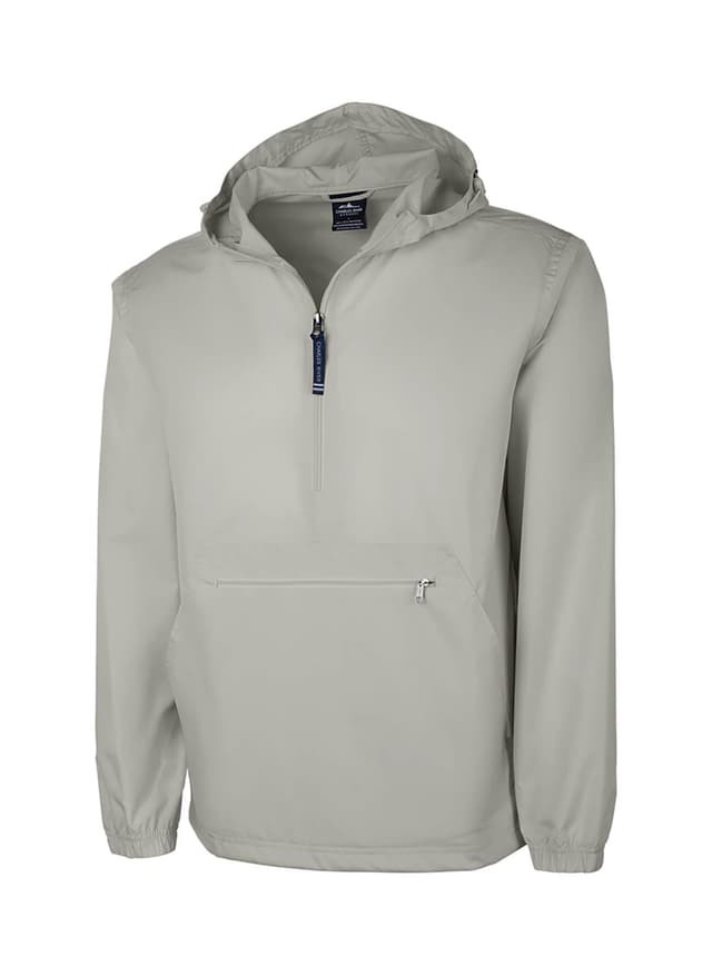 Charles River Unisex Pack n Go Pullover - Light Grey,Dark Grey 3XL