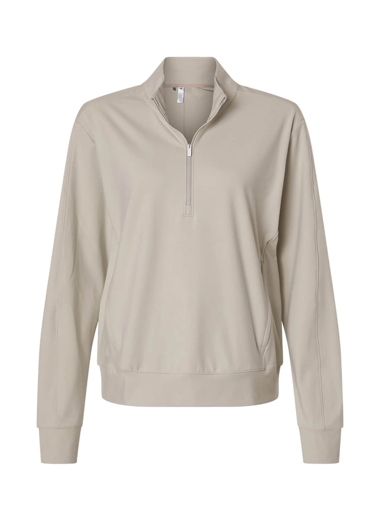 Adidas Women's Ultimate365 Quarter-Zip - Brown LG