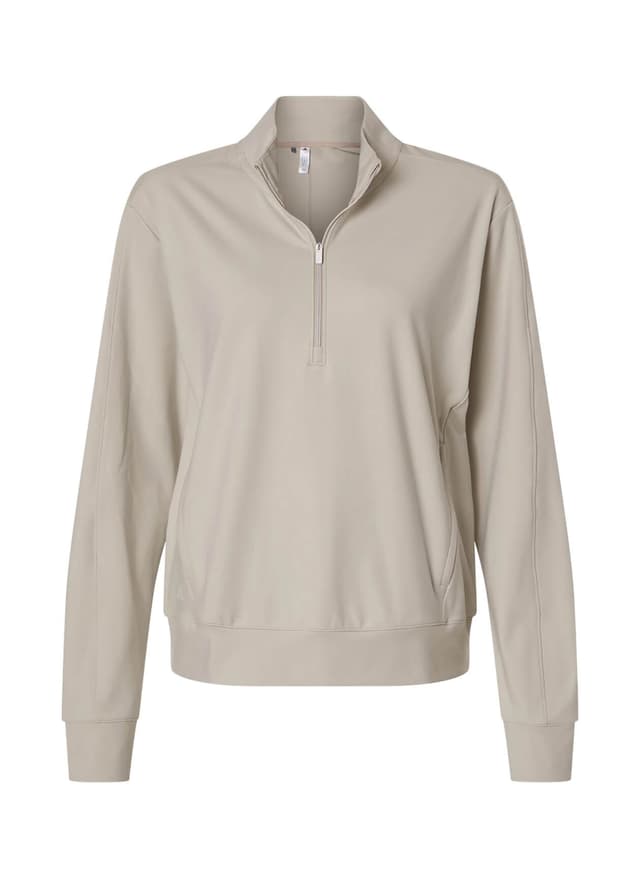 Adidas Women's Ultimate365 Quarter-Zip - Brown LG