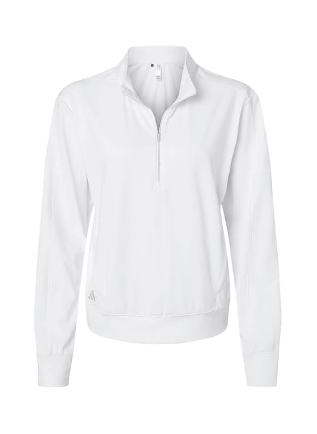 Adidas Women's Ultimate365 Quarter-Zip - White LG