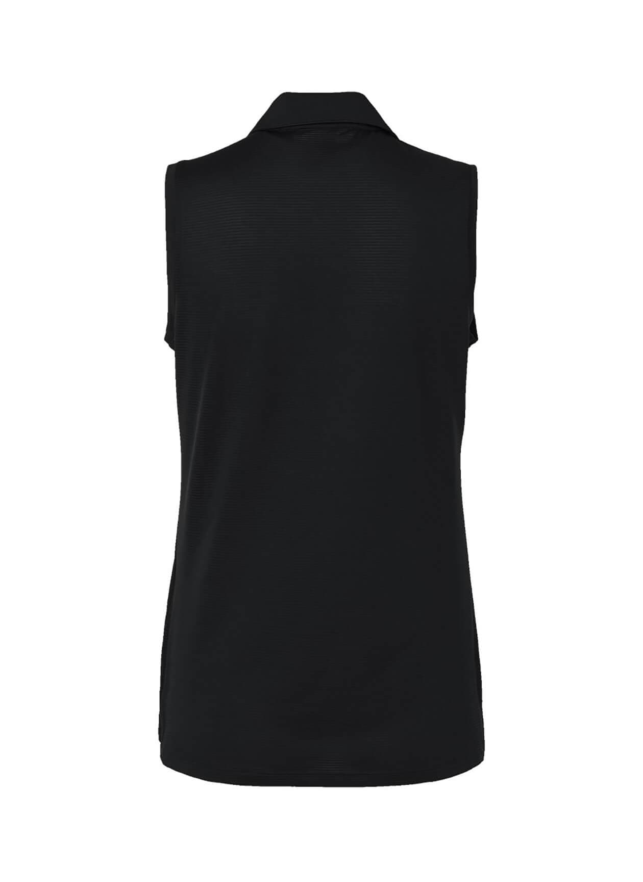Adidas Women's Ottoman Sleeveless Polo - Black LG