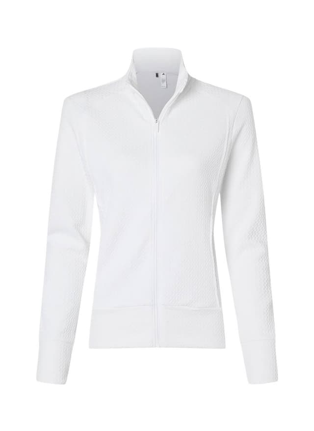 Adidas Women's Ultimate365 Textured Jacket - White LG