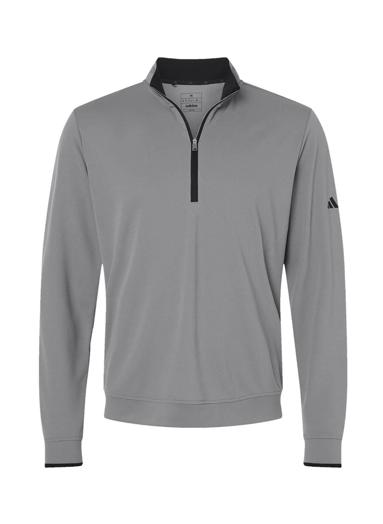 Adidas Men's Aeroready Quarter-Zip - Dark Grey LG