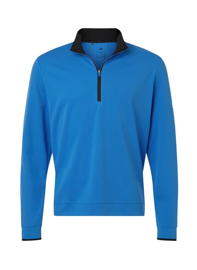 Adidas Men's Aeroready Quarter-Zip - Blue LG