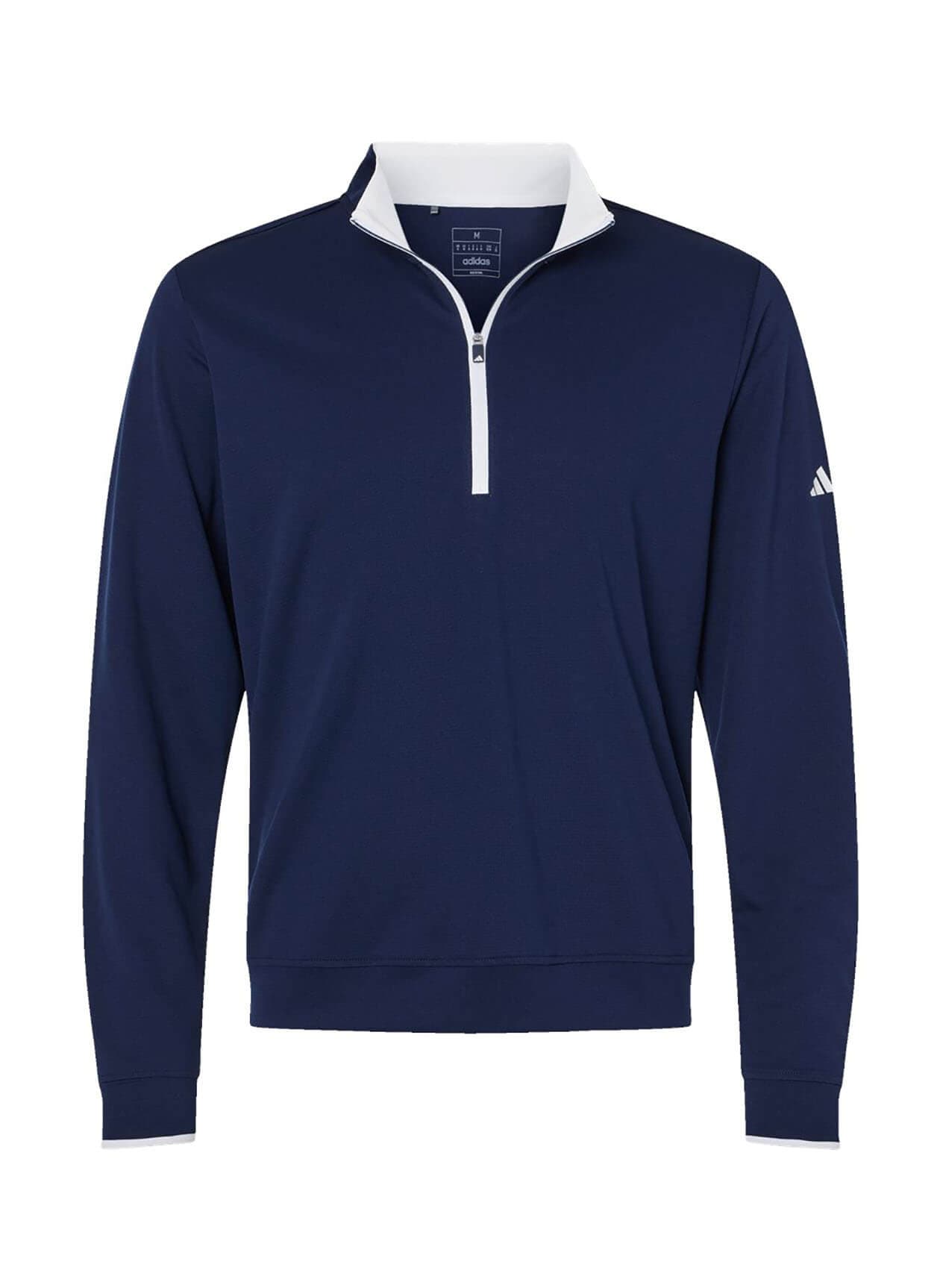 Adidas Men's Aeroready Quarter-Zip - Collegiate Navy / White (NVY) LG