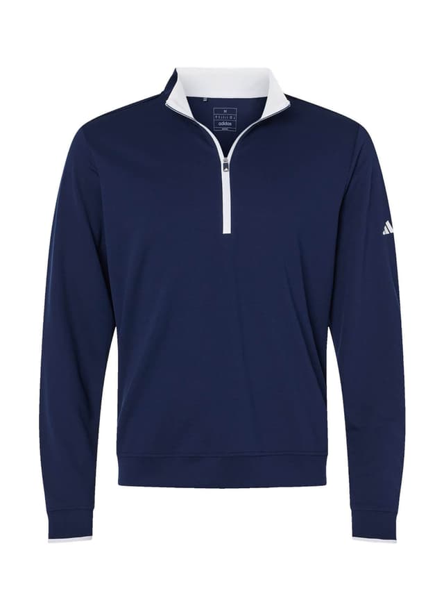 Adidas Men's Aeroready Quarter-Zip - Collegiate Navy / White (NVY) LG