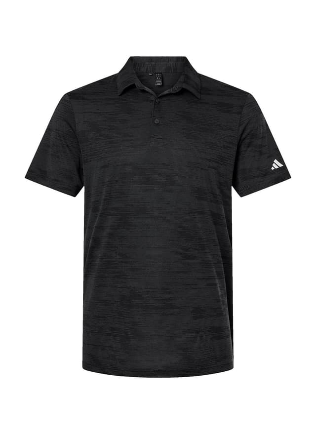 Adidas Men's Corporate Ultimate365 Textured Stripe Polo - Black LG