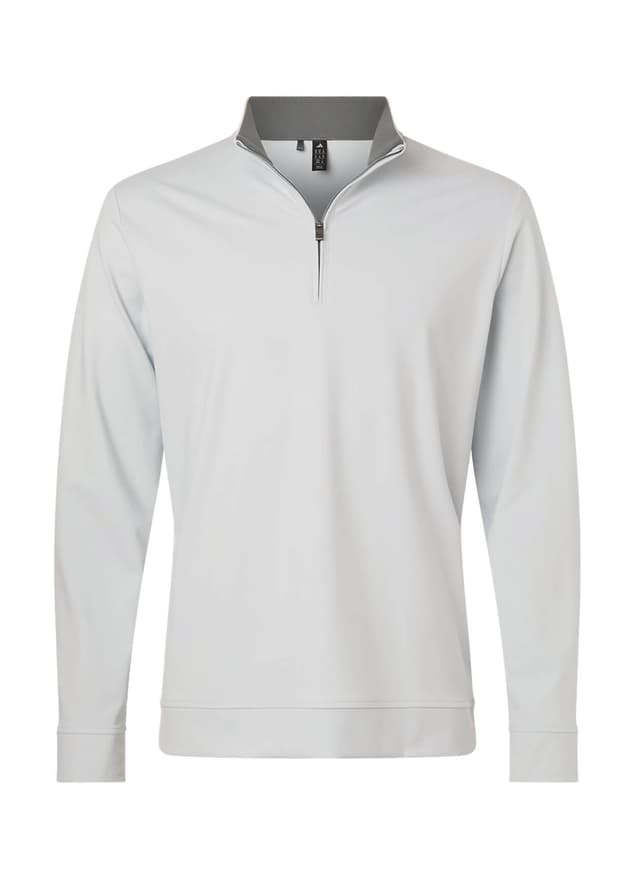 Adidas Men's Ultimate365 Classic Quarter-Zip Pullover - Light Grey 3XL