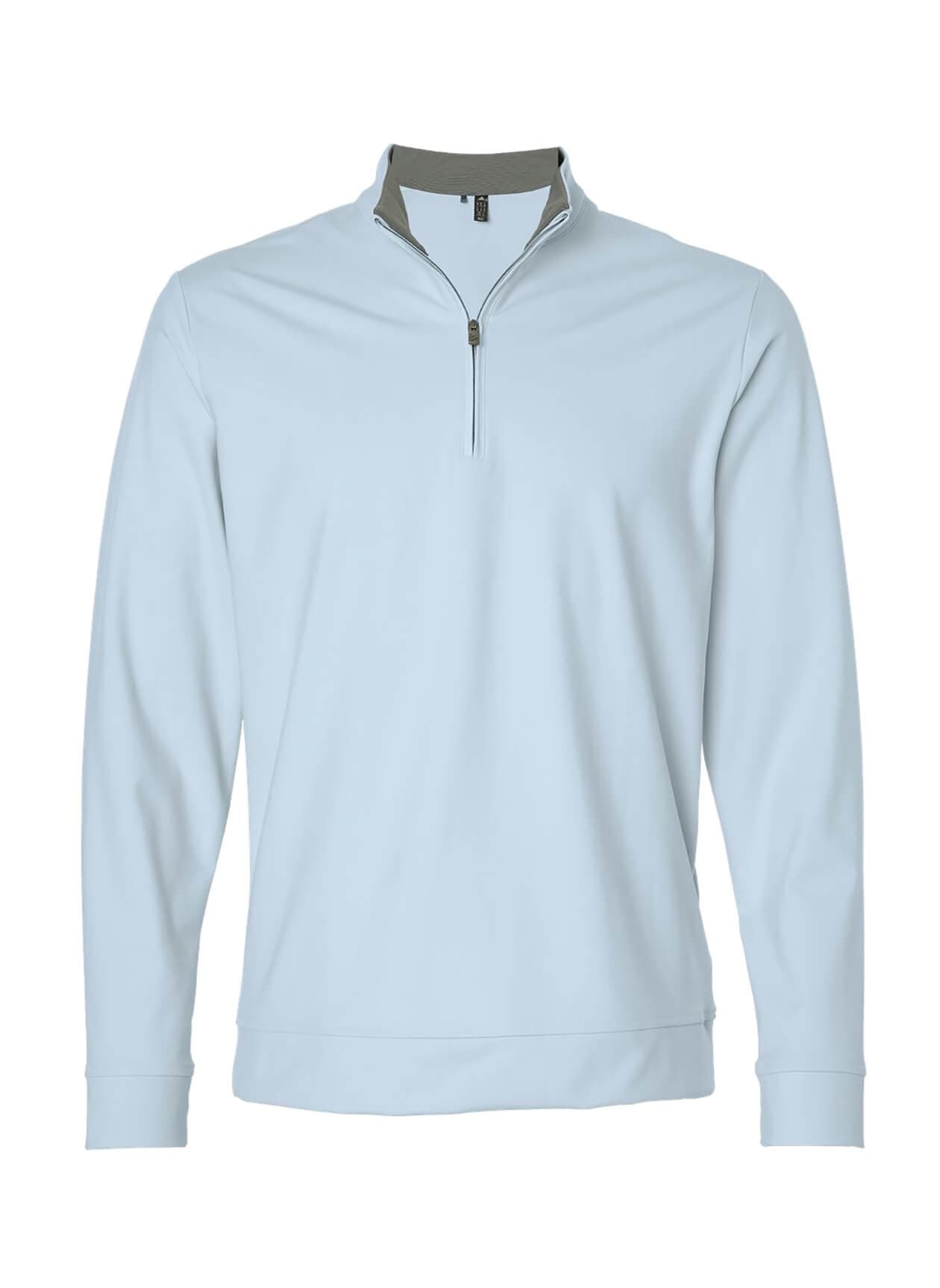 Adidas Men's Ultimate365 Classic Quarter-Zip Pullover - Cyan 3XL