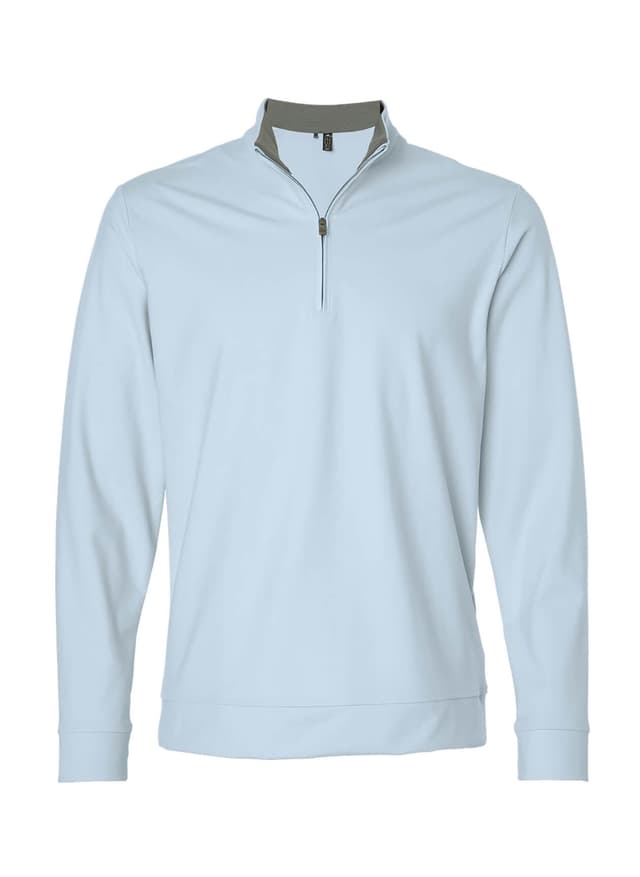 Adidas Men's Ultimate365 Classic Quarter-Zip Pullover - Cyan 3XL