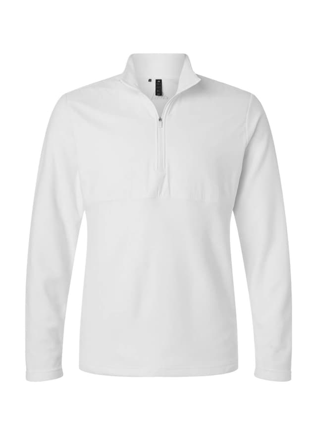 Adidas Men's Ultimate365 Cozy Quarter-Zip Pullover - White 3XL