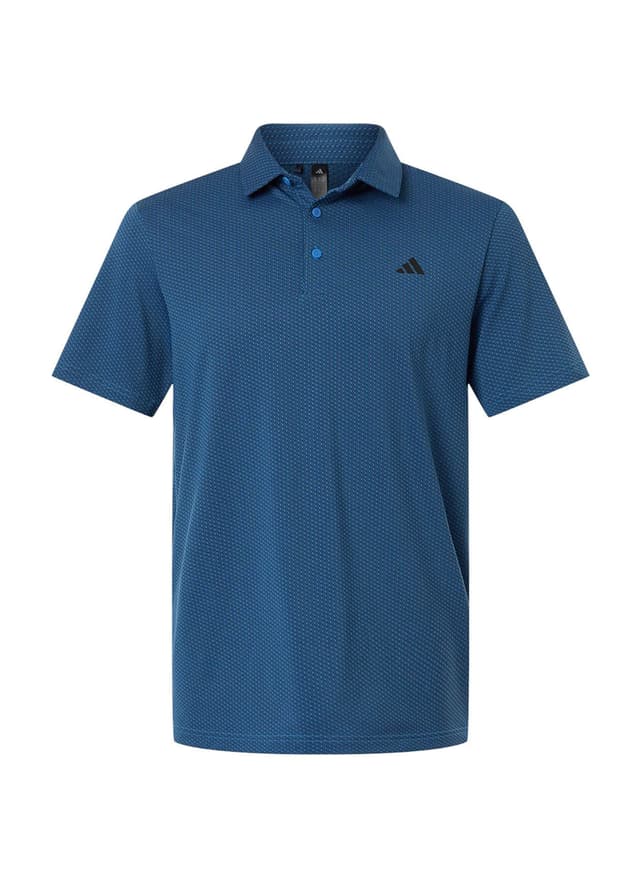Adidas Men's Performance Textured Polo - Blue 3XL