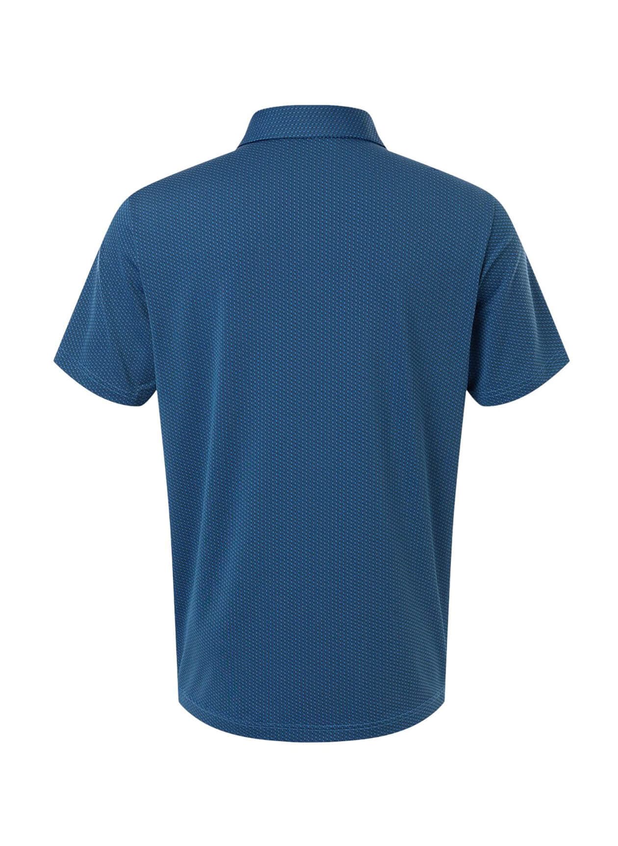 Adidas Men's Performance Textured Polo - Blue 3XL