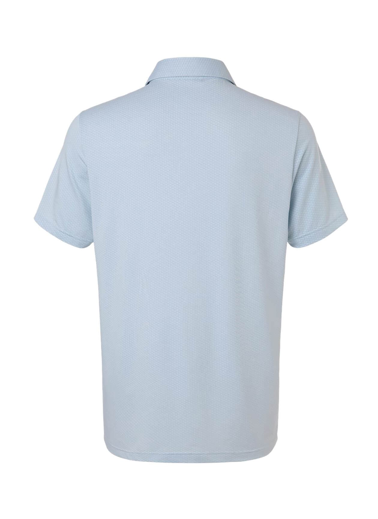 Adidas Men's Performance Textured Polo - Cyan 3XL