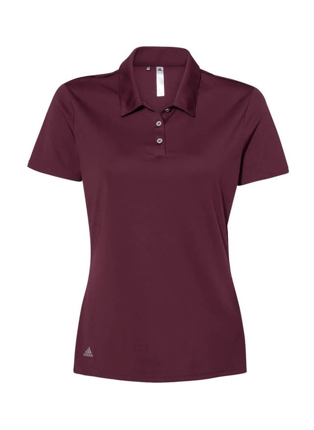 Adidas Women's Performance Polo - Maroon (MAR) 3XL