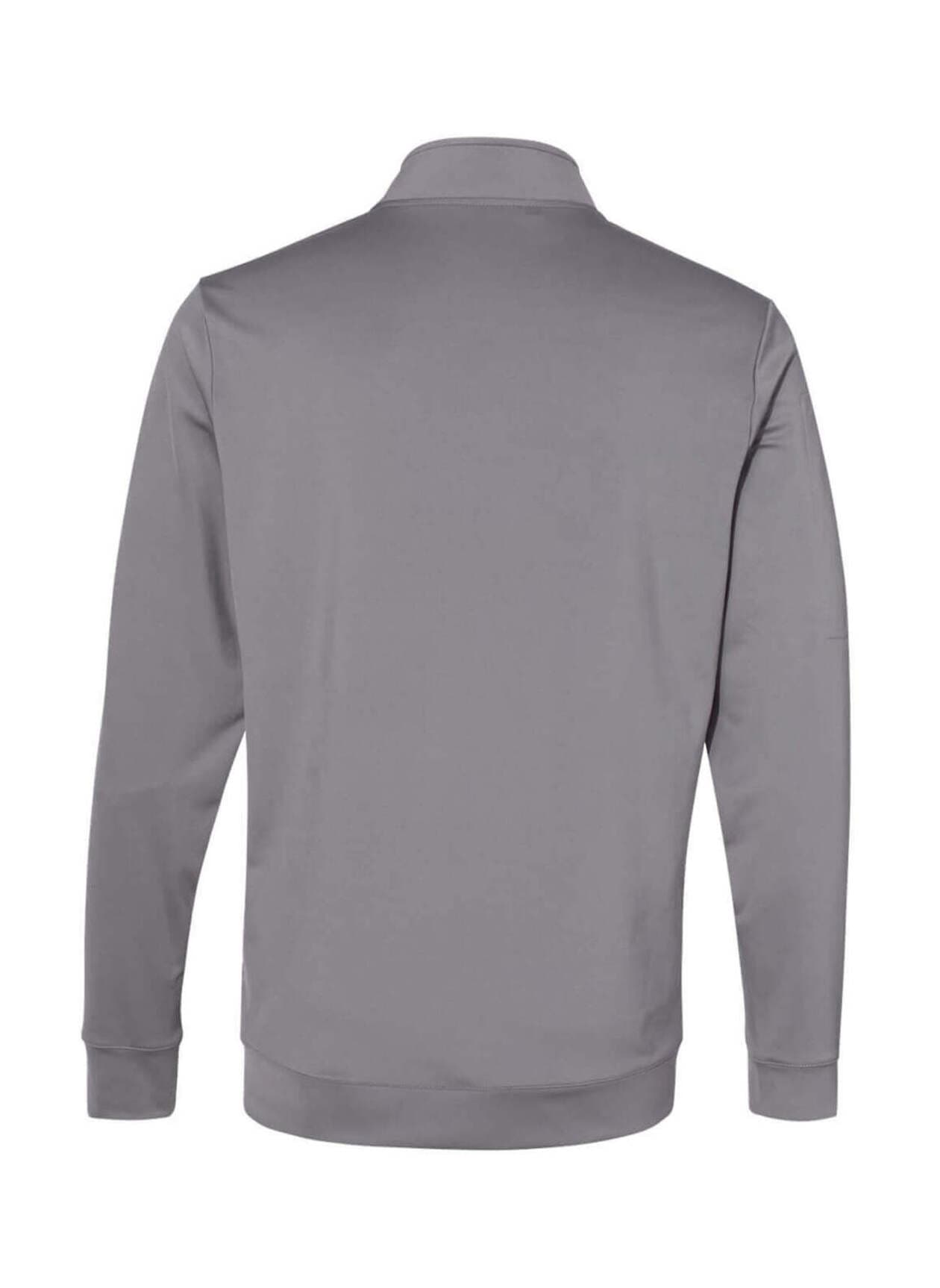 Adidas Men's Performance Textured Quarter-Zip - Light Grey 3XL