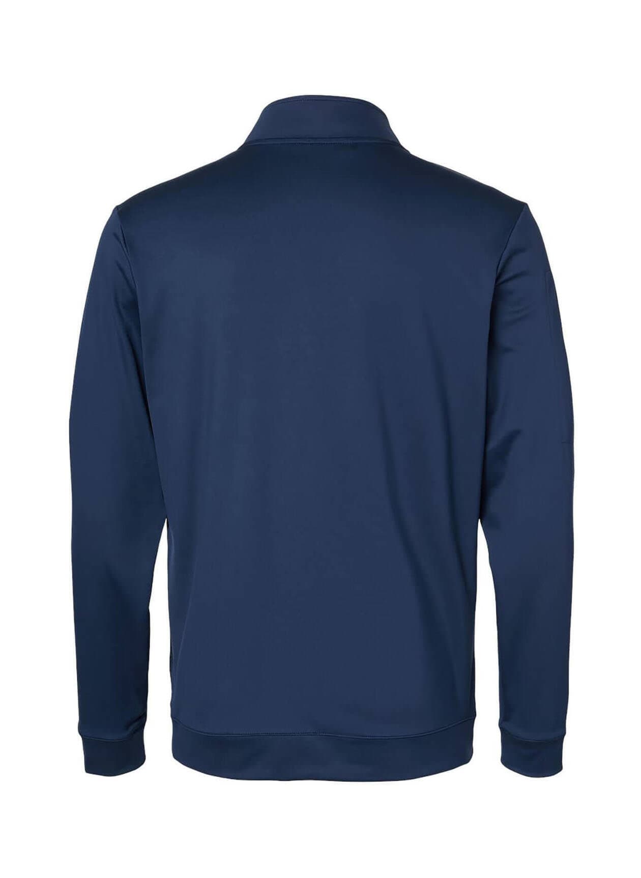Adidas Men's Performance Textured Quarter-Zip - Navy 3XL